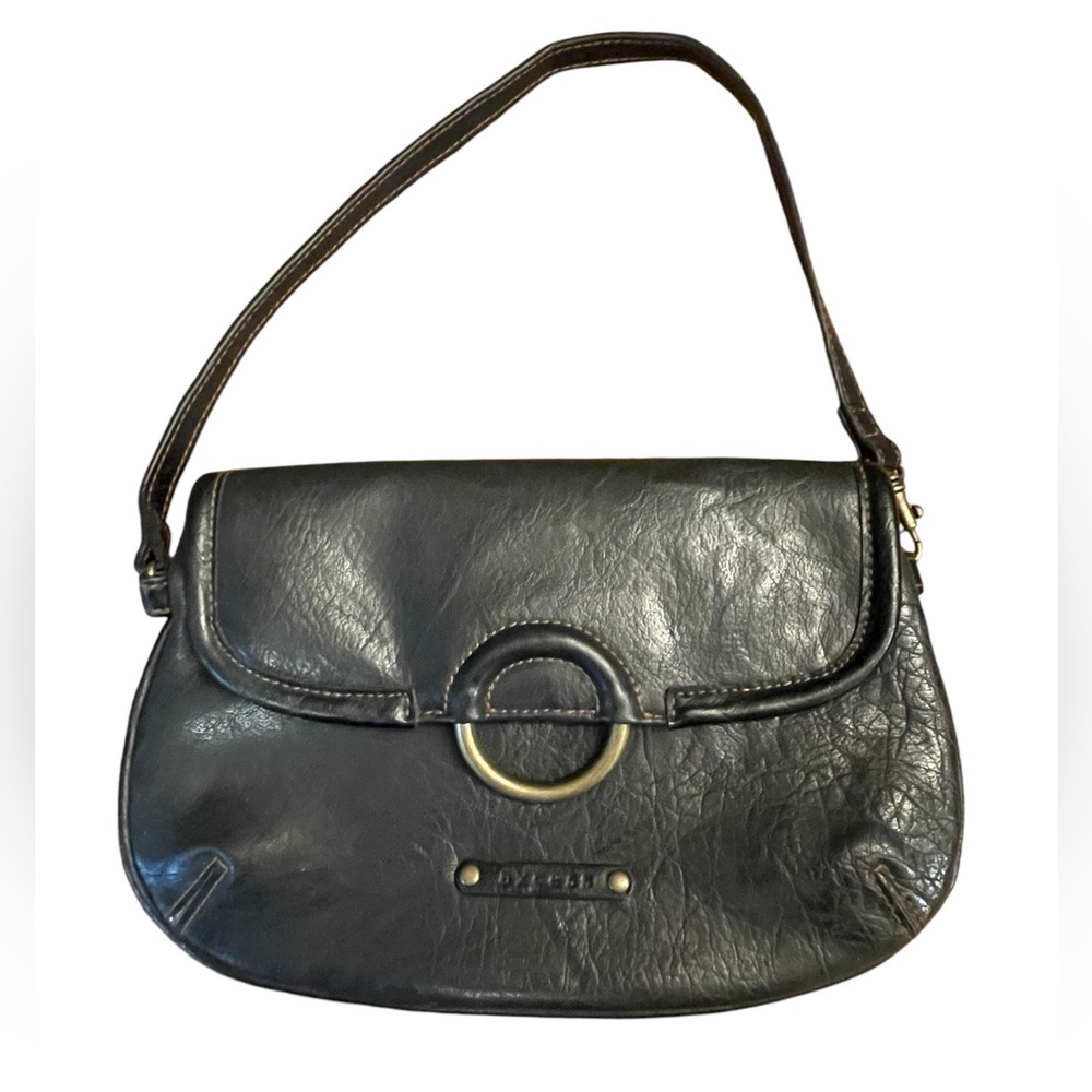 Small vegan leather black‎ handbag